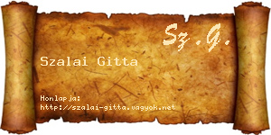Szalai Gitta névjegykártya